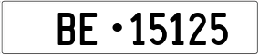 Truck License Plate